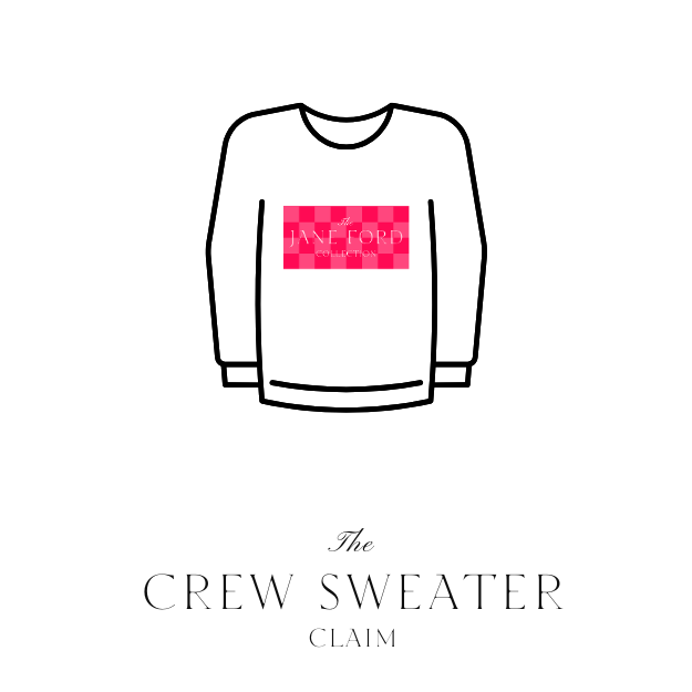50/50 Fleece Crew Sweater- Live Claim