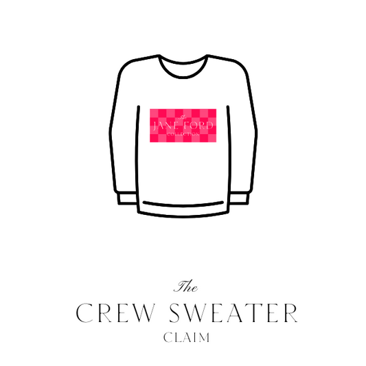 50/50 Fleece Crew Sweater- Live Claim
